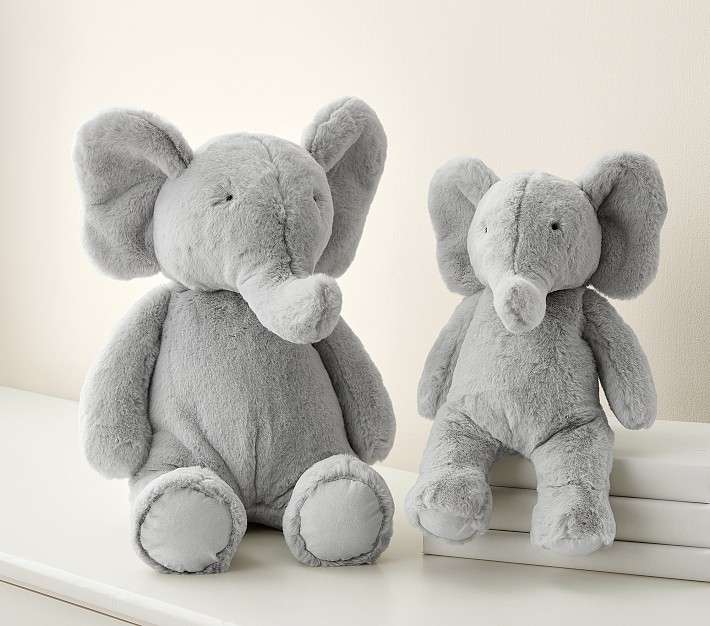 Fluffy elephant toy on sale