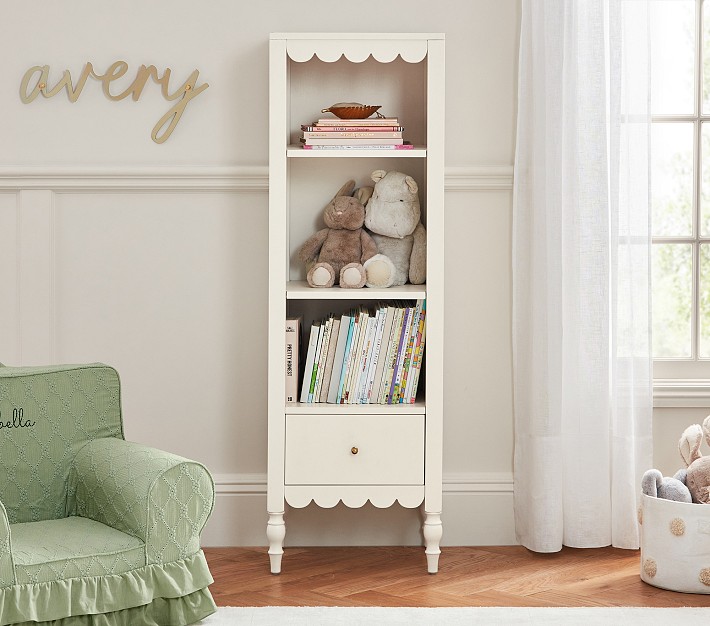 Pottery barn kids white bookshelf discount