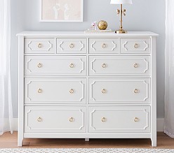 Ava Regency 10-Drawer Grand Dresser (56w x 19d")