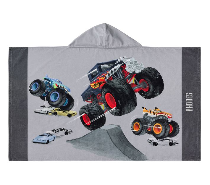 Pottery barn kids Hot factory Wheels Monster Trucks duvet queen