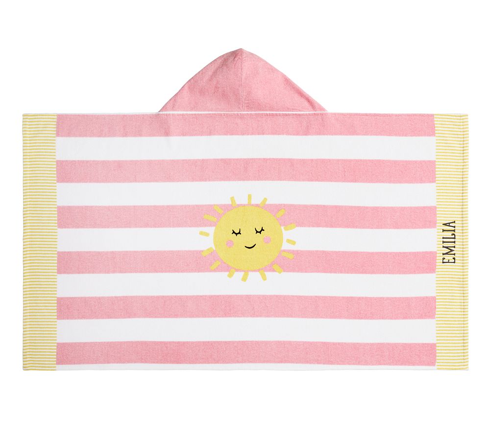 Rugby Stripe Sun Beach Hooded Towel UPF 50+