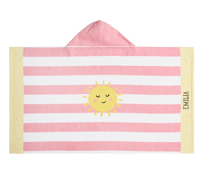 Rugby Stripe Sun Beach Hooded Towel