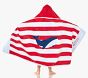 Rugby Stripe Whale Beach Hooded Towel