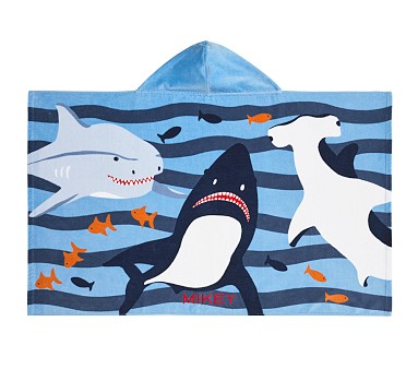 Shark Bite Kid Beach Hooded Towel