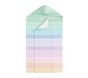 Tie-Dye Stripe Kid Beach Hooded Towel