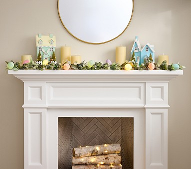 Easter Egg Light-Up Greenery Garland