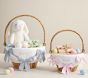 Striped Bows Easter Basket Liner