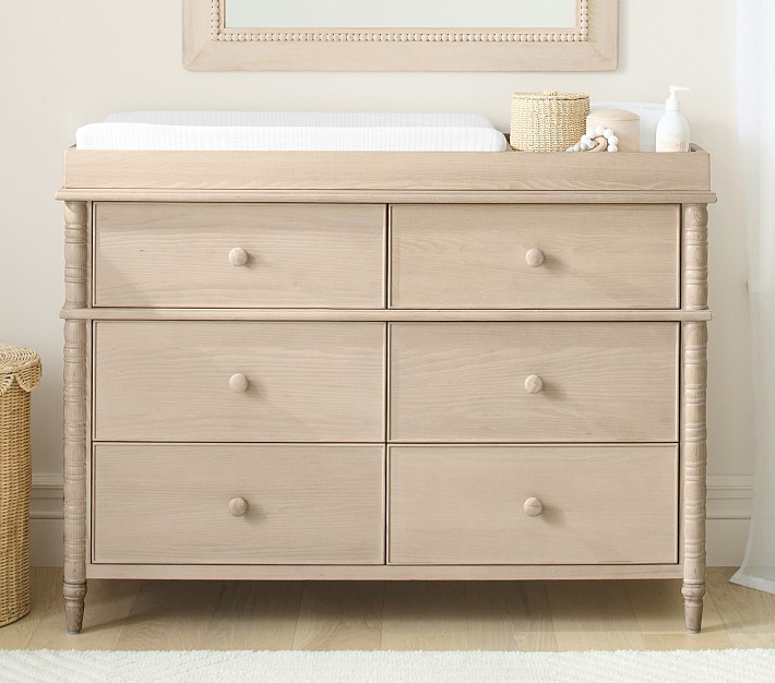 Elsie 6-Drawer Dresser &amp; Topper Set (49w x 20d&quot;)