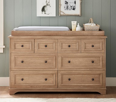 Fillmore Extra Wide Nursery Dresser Topper Set Seadrift