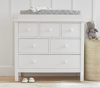 Kendall Nursery Dresser Topper Set Weathered White In Home Delivery