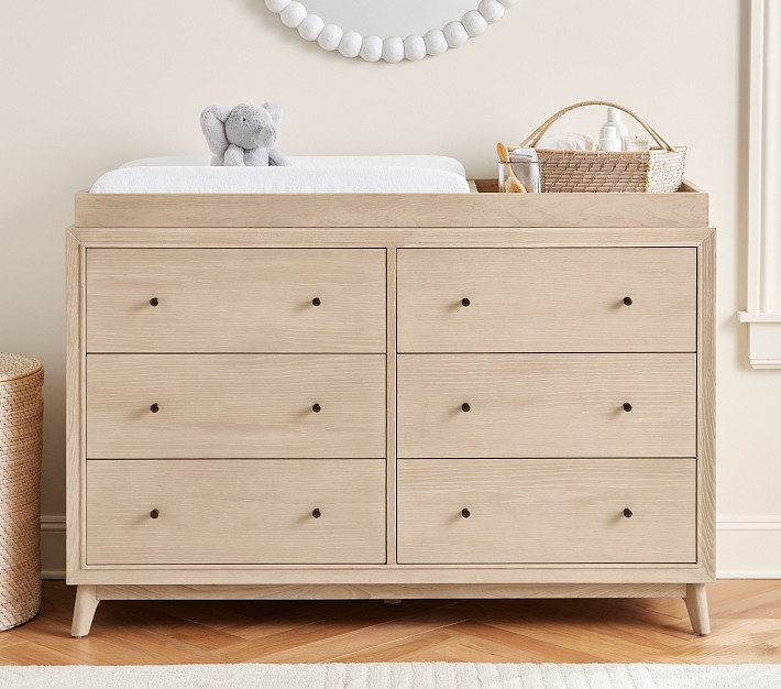 Sloan 6-Drawer Dresser &amp; Topper Set (55w x 18d&quot;)