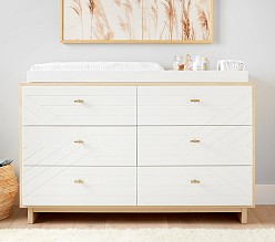 Cora 6-Drawer Dresser & Topper Set (56w x 20d")