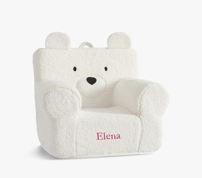 Kids Anywhere Chair&#174;, Ivory Sherpa Bear Slipcover Only