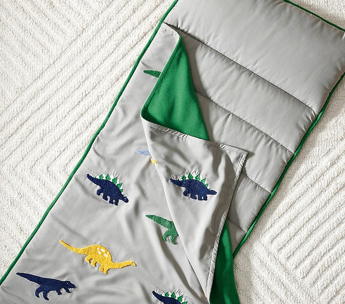 Mackenzie Grey Chenille Dino Nap Mat