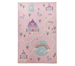 3-D Activity Unicorn Castle Play Rug