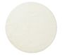 Machine Washable Faux Fur Nursery Round Rug