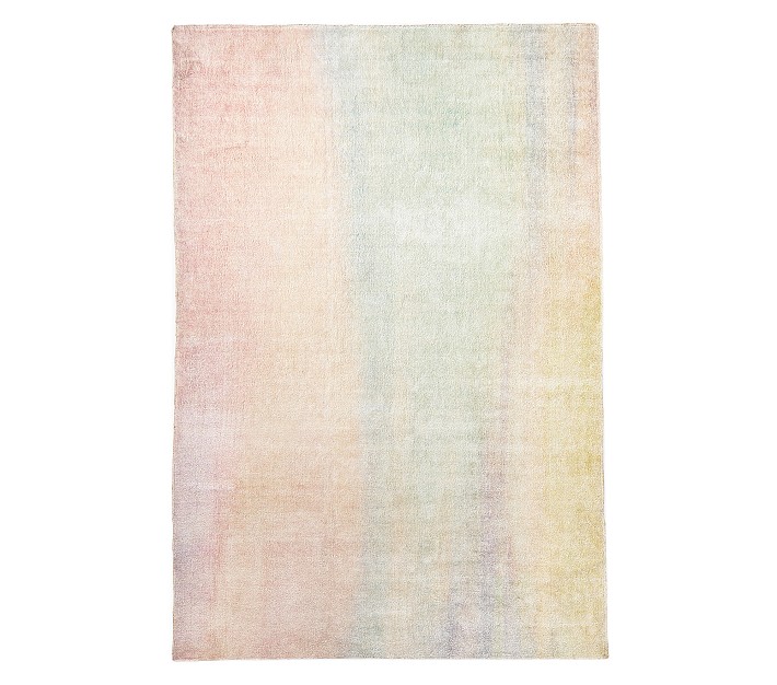 Watercolor Rainbow Printed Rug