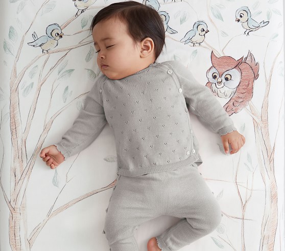 Disney <em>Bambi</em> Picture Perfect Organic Crib Fitted Sheet