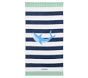 Rugby Stripe Shark Kid Beach Towel