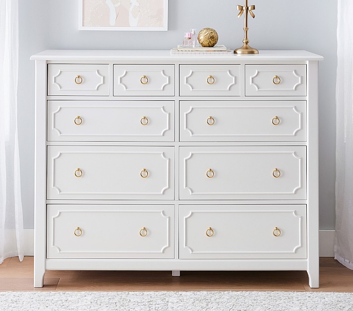 Ava Regency 10-Drawer Grand Dresser (56w x 19d&quot;)