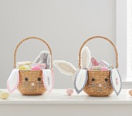 Seagrass Bunny Face Basket & Liner
