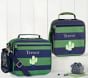 Fairfax Green/Navy Stripe Lunch Boxes