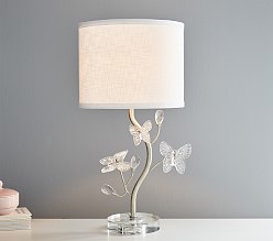 Monique Lhuillier Crystal Butterfly Table Lamp (20")