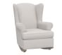 Wingback Convertible Rocker, Performance Brushed Chenille, Dove, Driftwood