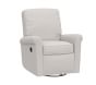 Comfort Small Spaces Manual Swivel Glider & Recliner, Brushed Chenille, Dove