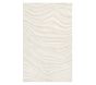 Modern Ripple Rug, 8x10, Ivory