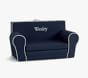 Navy with White Piping Anywhere Sofa Lounger