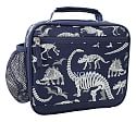 Glow-in-the-Dark Dino Bones Navy Mackenzie Cold Pack RPET Lunch Box