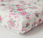 LoveShackFancy Cabbage Rose Bow Organic Crib Fitted Sheet