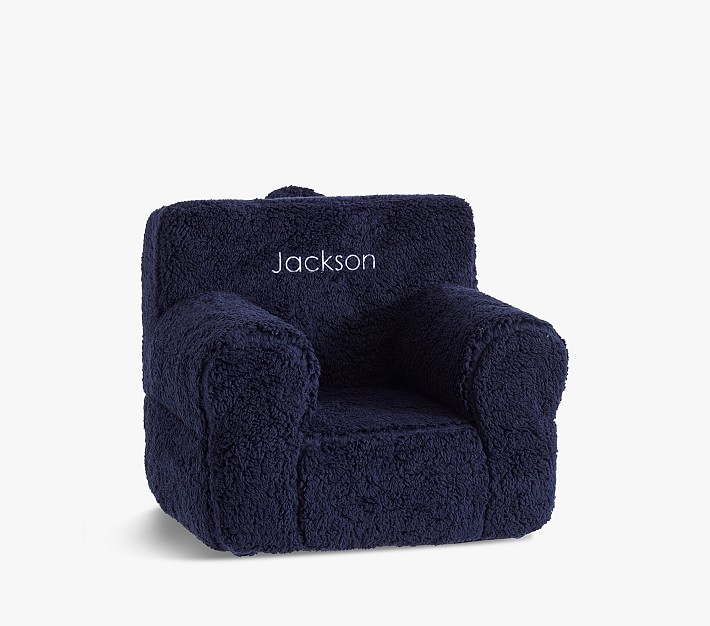 My First Anywhere Chair&#174;, Navy Cozy Sherpa Slipcover Only