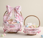 LoveShackFancy Cabbage Rose Easter Basket Liners & Bow