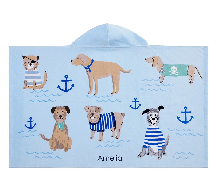 Salty Dog Beach Hooded Towel