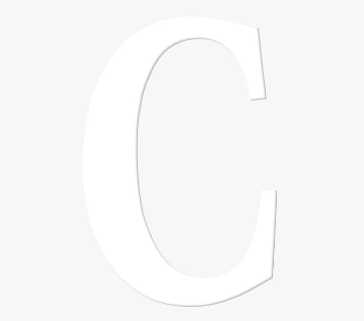 Large Harper Letters- WHITE "C"