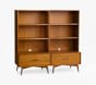 west elm x pbk Mid-Century 2 Hutch & 2 Drawer Base Set, Parcel