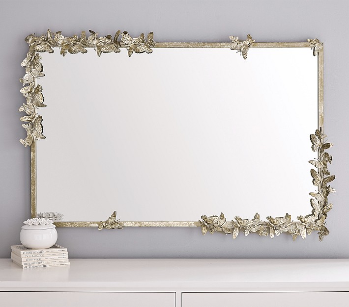 Monique Lhuillier Butterfly Rectangle Mirror (48&quot;x 32&quot;)