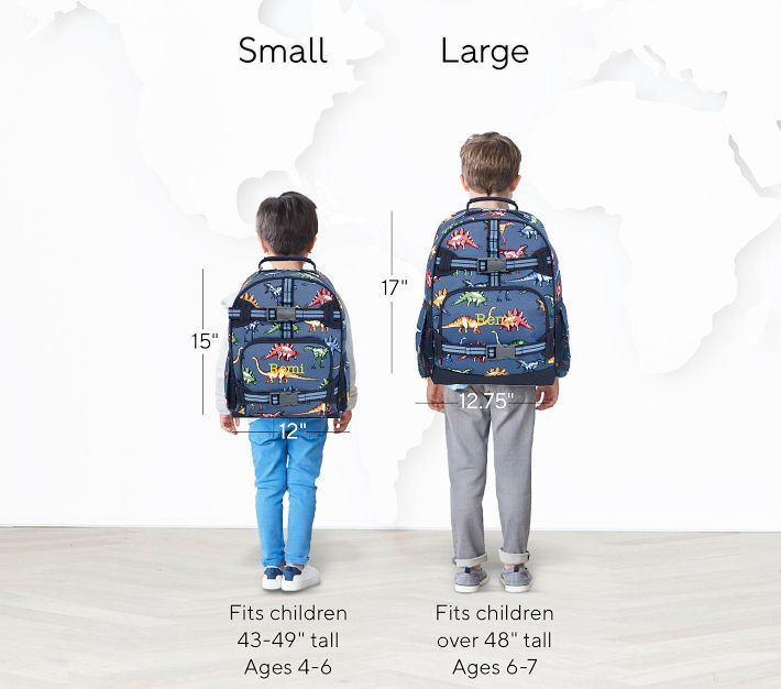 Mackenzie Blue Multi Dino Backpacks | Pottery Barn Kids Mackenzie Blue Multi Dino Backpacks | Pottery Barn Kids
