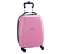 Mackenzie Pink Navy Trim Solid Hard Sided Luggage