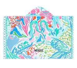 Lilly Pulitzer Mermaid Cove Beach Hooded Towel