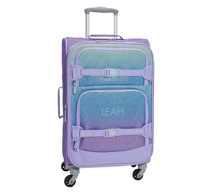 Mackenzie Lavender/Aqua Ombre Glitter Ultimate Luggage