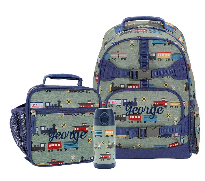 Mackenzie Railroad Train Backpack &amp; Lunch Bundle, Set of 3