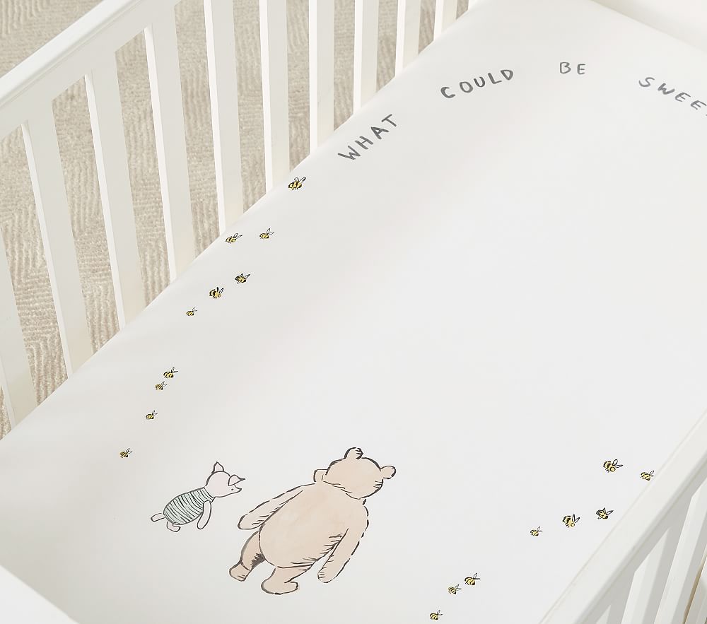Disney's Winnie the Pooh Picture Perfect Organic Crib Fitted Sheet