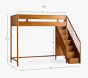 west elm x pbk Mid-Century Stair Loft Bed