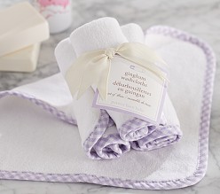 Gingham Washcloths (Set of 3)