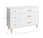 Babyletto Lolly 6-Drawer Dresser (48w x 19d&quot;)