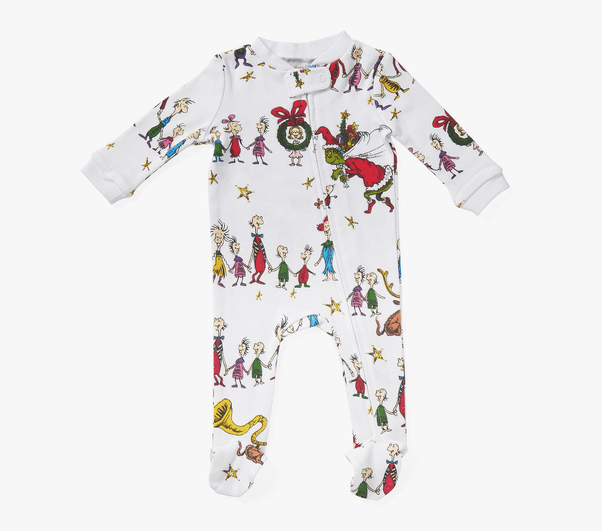 Grinch Nursery One Piece Pajama, 3-6 Months, Multi