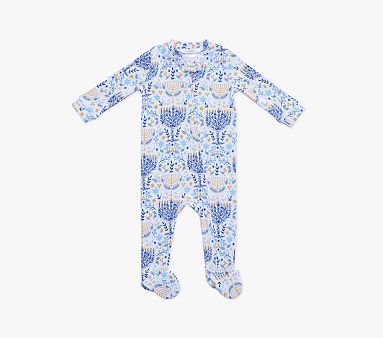 Organic Rifle Hanukkah Nursery Pajama, 0-3 Months, Blue Multi